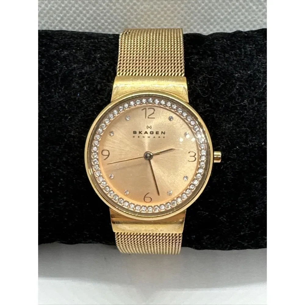 Skagen SKW2253 Women's Rose Gold Steel Mesh Analog Dial Quartz Watch JNA933